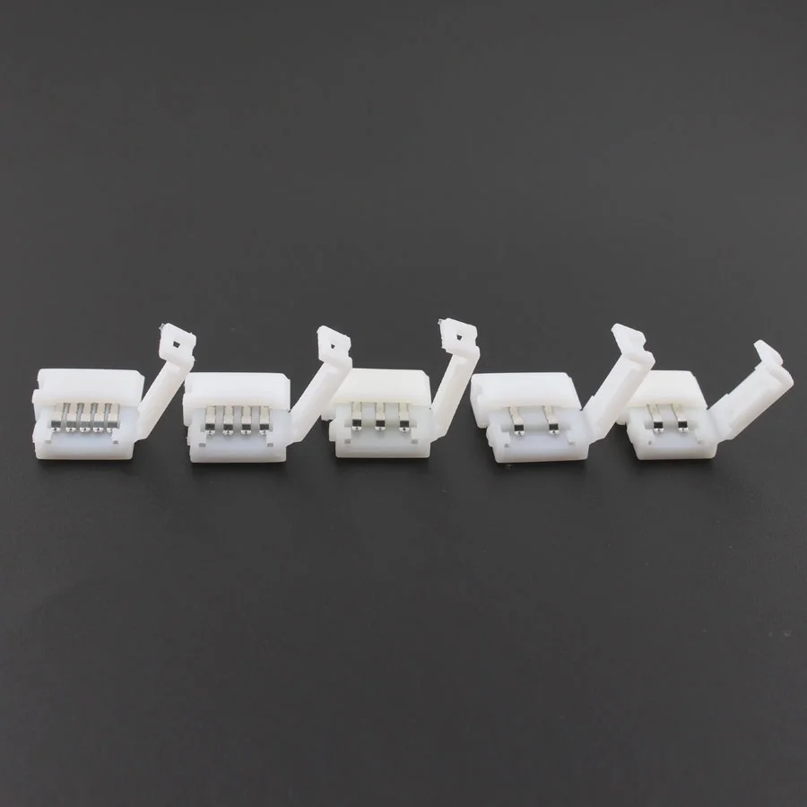 50PCS 8mm 10mm LED Strip Connector 2pin 3pin 4pin 5pin Connector Single Color 2835 5050 RGB RGBW RGBWW LED Strip Light led strip connectors led connectors