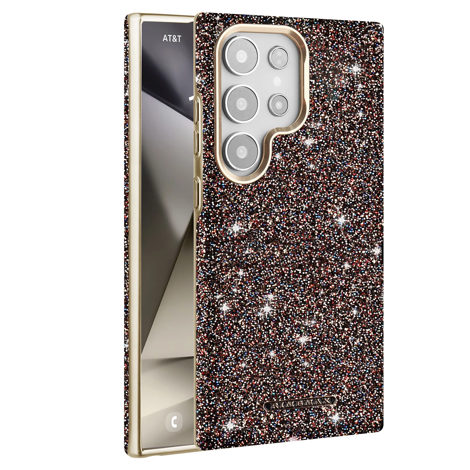 Magnetic Suction Ring Electroplated Anti-Drop Glitter Phone Case