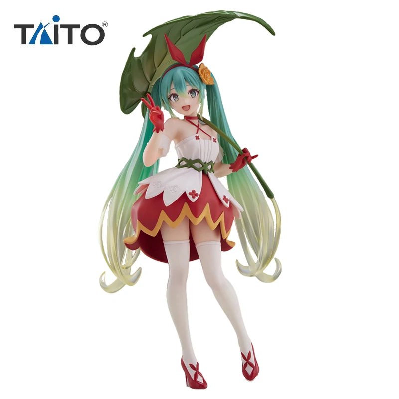 

In Stock TAITO VOCALOID Hatsune Miku Fairy Tale series Thumbelina 20CM Original Anime Figur Action Figures Collection Model Toy