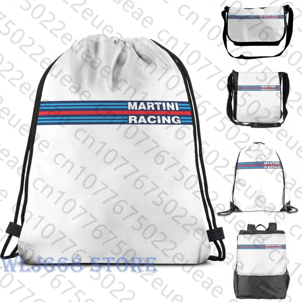

Забавные Наплечные сумки с графическим принтом, женский рюкзак на одно плечо Martini Racing для мужчин и женщин, дорожная сумка для спортзала