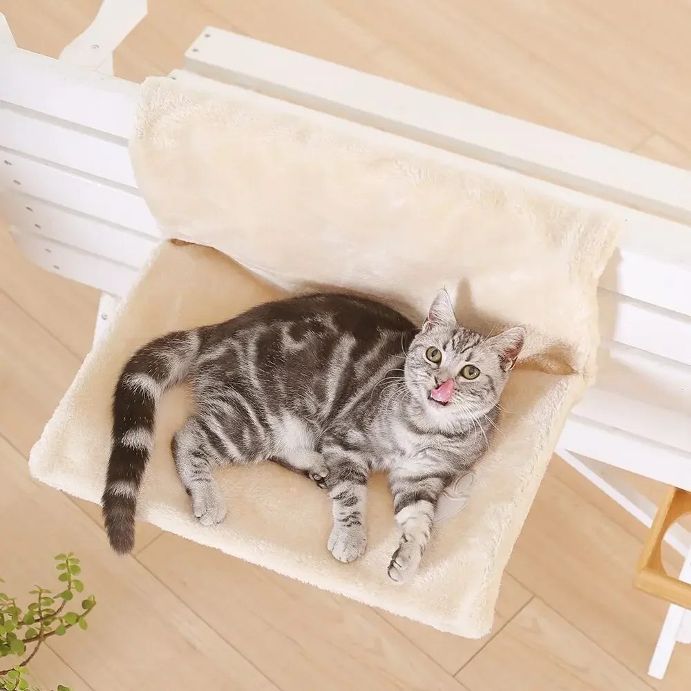 Cat Bed Hamaca Plegable Ventana Acero Asiento Ventana Gatos