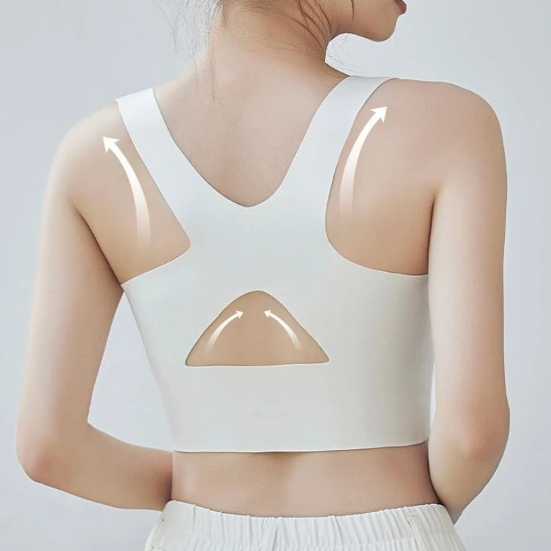 Posture Corrector Bra Seamless Push Up Shockproof Women's Underwear Sports Support Fitness Vest Corset Beautiful Back Bralette 3