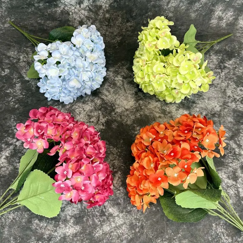 Emulation Accessory Craft Gift Supplies Airtificial Floral Flower Wedding Party Meeting Hydrangea Decoration Ornaments 5pcs wedding car decoration flower pull bow ribbons gift birthday party supplies home decoration diy pull flower ribbons