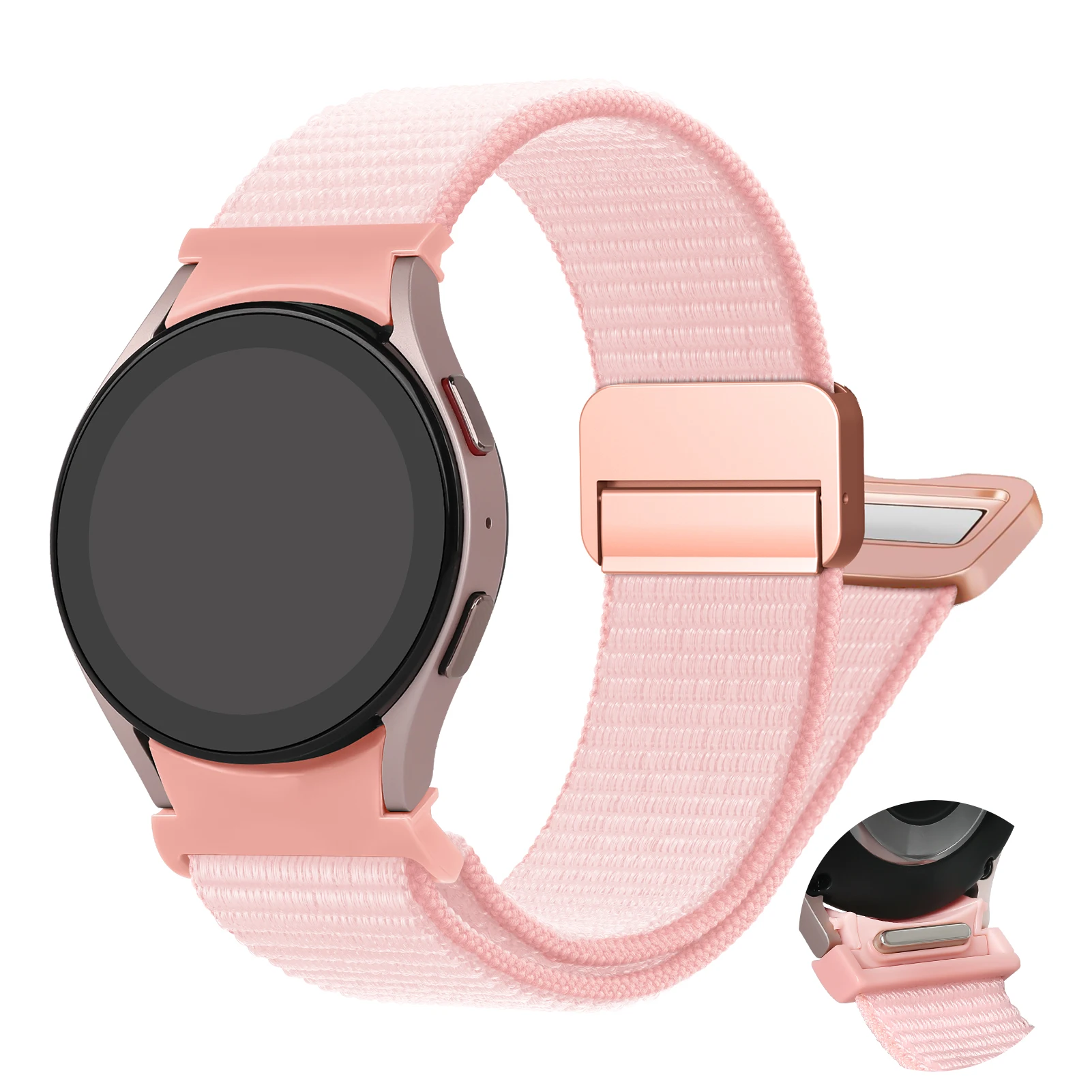 Magnetic Nylon Smartwatch Strap - No Gaps Bracelet