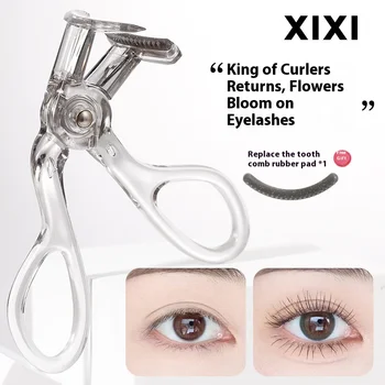 xixi eyelash curler with tooth natural curl long-lasting shaped wide angle frameless sun flower eyelash clamp beginner 1