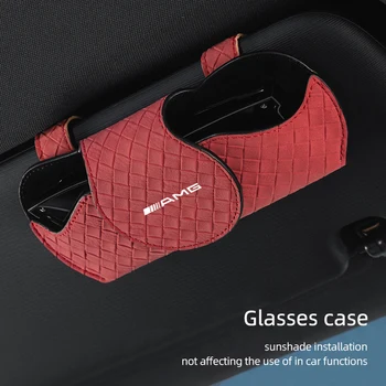 Car Interior Glasses Clip Auto Sun Visor Sunglasses Holder For Mercedes Benz AMG GLE GLS CLA CLE GLC CLS GLA W223 W213 W206 W464