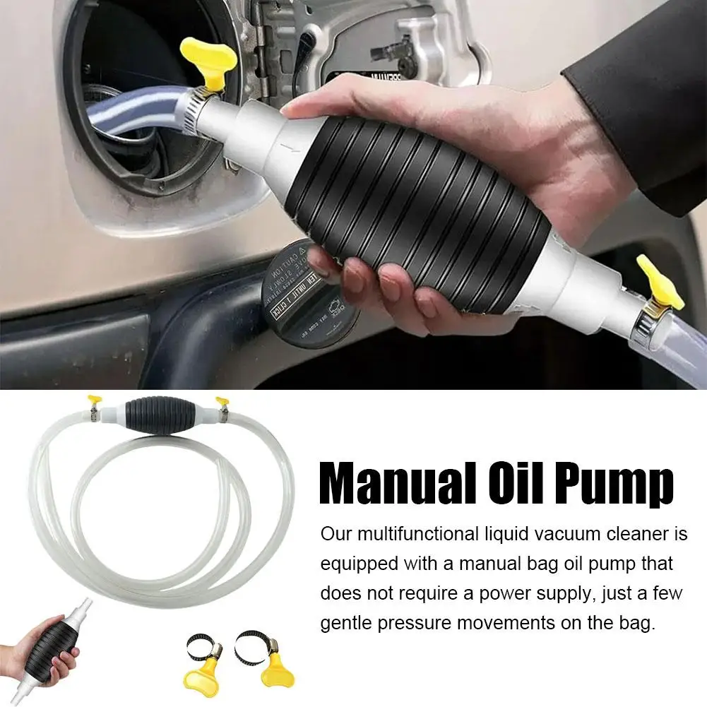 Universal Car Fuel Pump Hand Gas Oil Pump Manual Suction Pipe Pumping For Boat Liquid Petrol Tuning Car Engine Fuel Pump