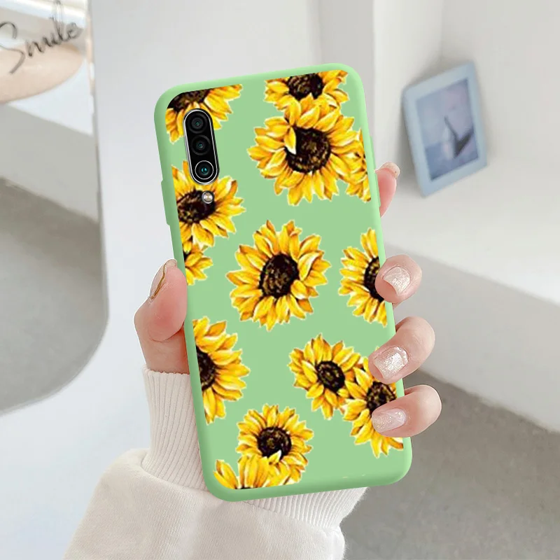 For Meizu 16xs Protective Shell Silicone Soft Shell Phone Case Candy Color Case Fashion Silicone Color Chrysanthemum cases for meizu Cases For Meizu