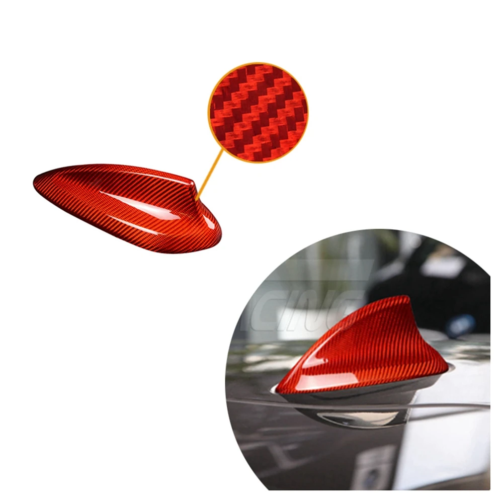 

Real Carbon Fiber Roof Aerial Shark Fin Antenna Cover Car Exterior Mast Cap Case Shell Trim For BMW F20 F85 F15 F16 X4 X5 X6 X5M