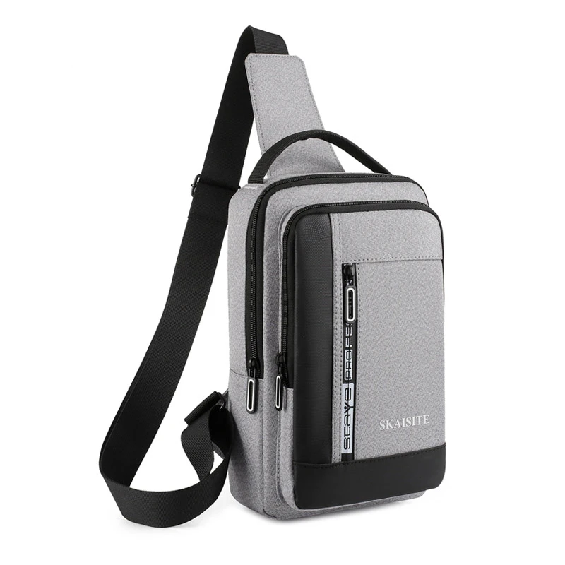 

Charging Chest Bag Male Casual Shoulder Bags Fashion Men's Backpack High Quality Brand Male Travel Crossbody Bag 2022 New