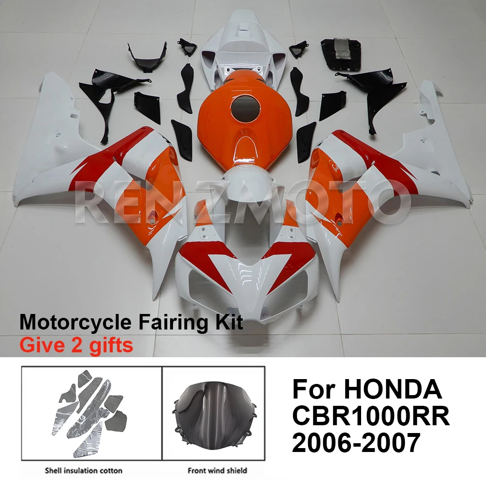 

Motorcycle Fairing Set Body Kit Plastic For HONDA CBR1000 RR CBR1000RR 2006-2007 Accessories Injection Bodywork H1007-109A