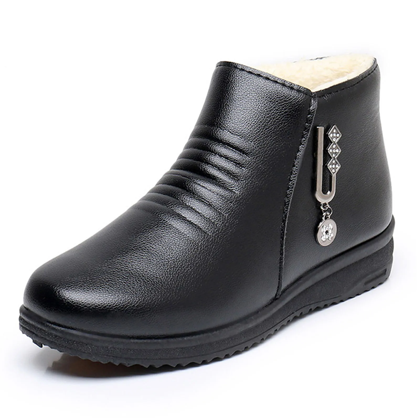 Women's Cozy Waterproof Ankle Booties - Perfect for Winter & Holiday Gifts