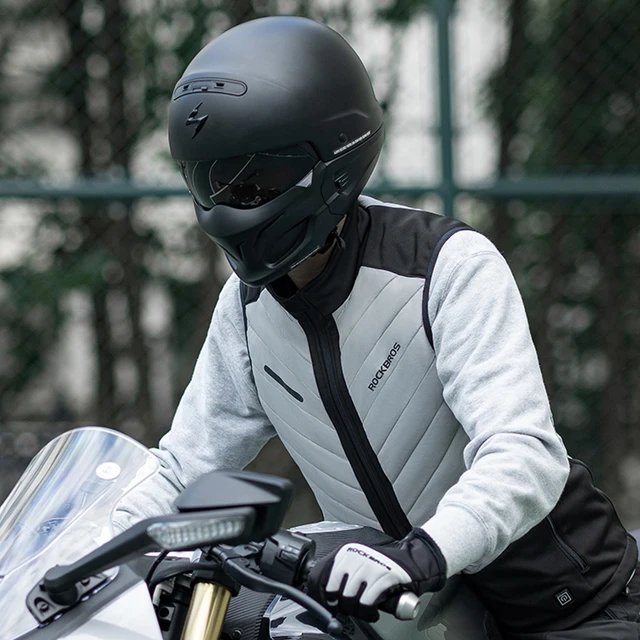 Rockbros Elektromos Fűtő Mellény Téli Kerékpár Motorkerékpár -Kerékpáros Kabát Usb Férfiak Meleg Ruhák Könnyű Ujjatlan Ing - Image 5