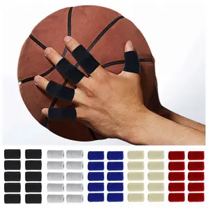 10PCS Sports Safety Finger Sleeves Tool Stretchen Elastic Finger Tape Finger Cots Basketball Accessories Tennis Finger Support