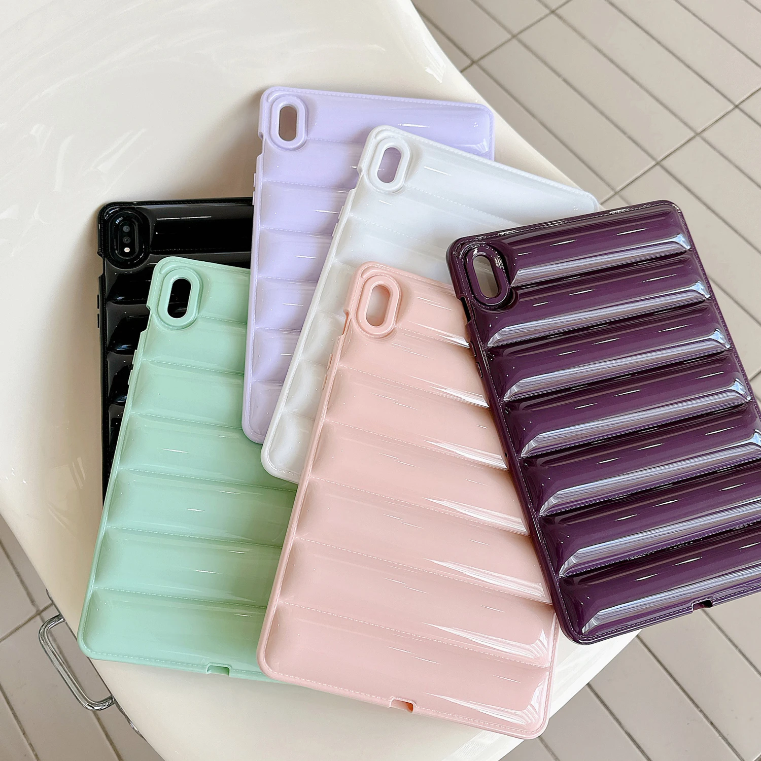 Vibrant Candy Color Shockproof Silicone Tablet Case and Sleeve
