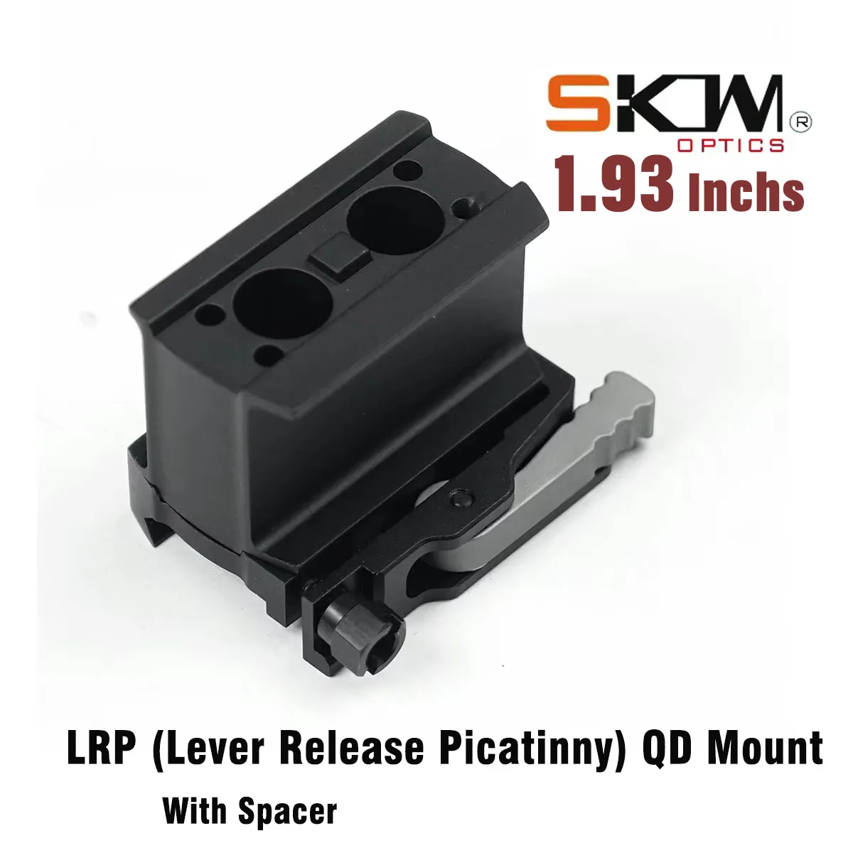 SKWoptics-Tactical LRP QD Red Dot Mount with Spacer Sight for 21MM Picatinny Rail 1.54" 1.93" Height for T2 M5 R5