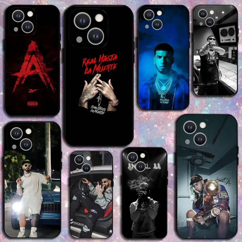 Anuel AA Real Hasta La Muerte Handyhülle für iPhone 17 16 15 14 13 12 11 Pro Max Mini SE4 7 8 Plus 17E Weiche Schutzhülle