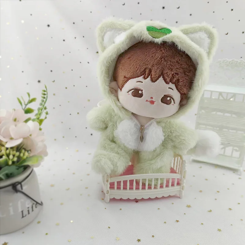 

20cm Cotton Doll Clothes Plush Sweater 4 Colors Cute Cat Pajamas Doll Replacement Accessories Toys Birthday Gifts for Girls Kids