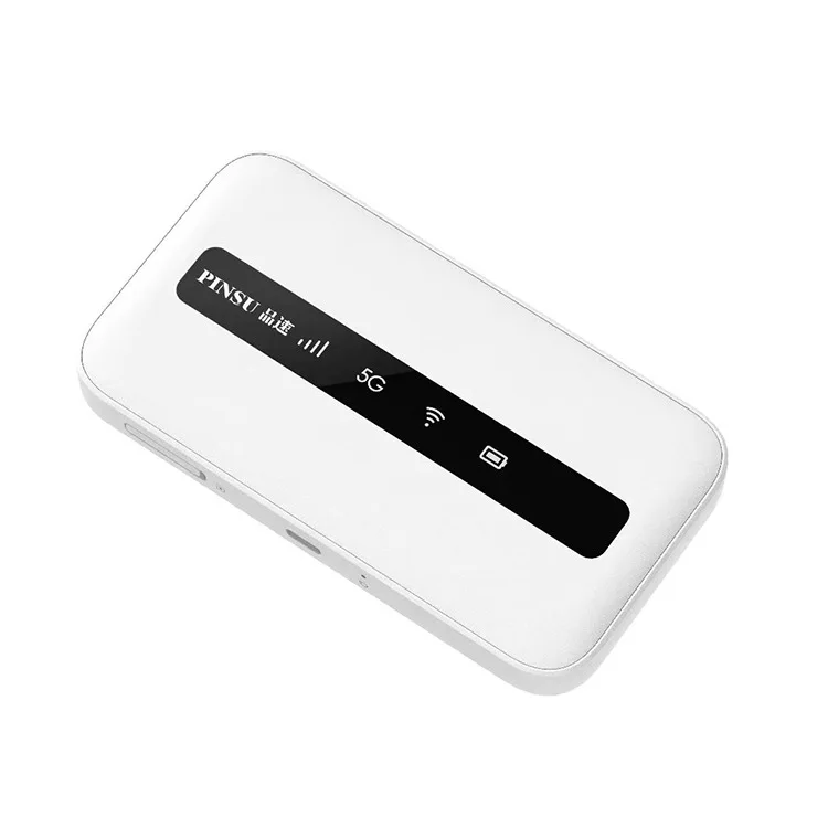 

PINSU 5G Portable WiFi Router With 3.8Gbps Dual Mode 2.4 / 5GHz Wireless 5G Modem Wi-Fi 6 Mobile Router