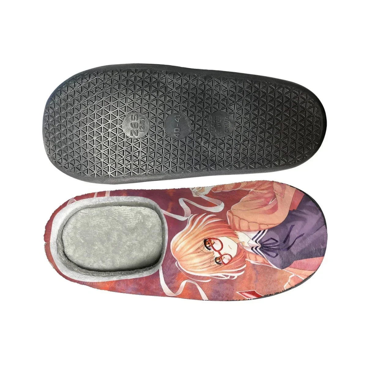Kyoukai No Kanata Design Female Warm Cotton Slippers Print On Demand Casual Winter Home Shoes All-match Comfortable Men Footwear