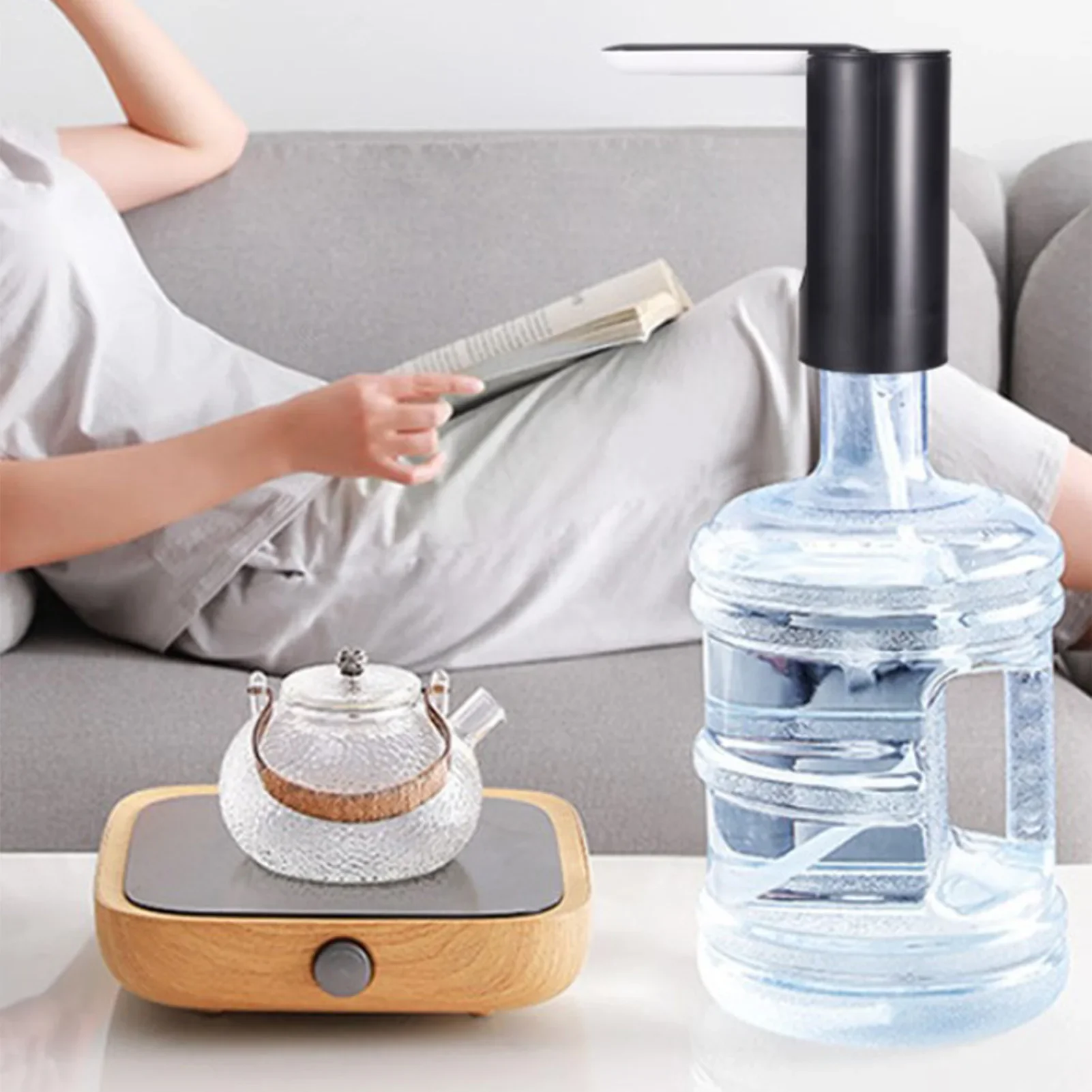 Description Picture 5 of itemWater Bottle Dispenser Foldable USB Rechargeable Automatic Portable Electric Water Dispenser Pump Black 4W