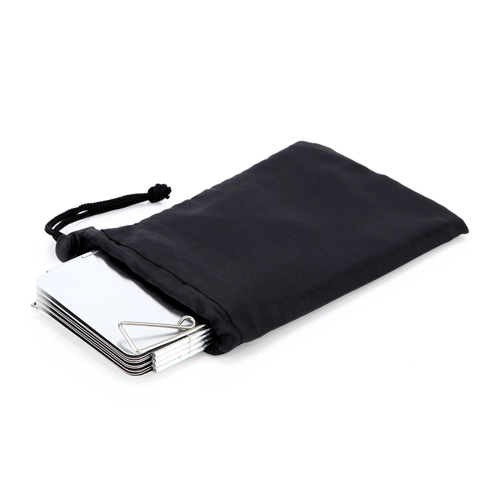 Stove Windscreen 9 Plates Foldable Gas Stove Windshield Outdoor Camping Cooking Burner Windproof Screen Aluminium Alloy