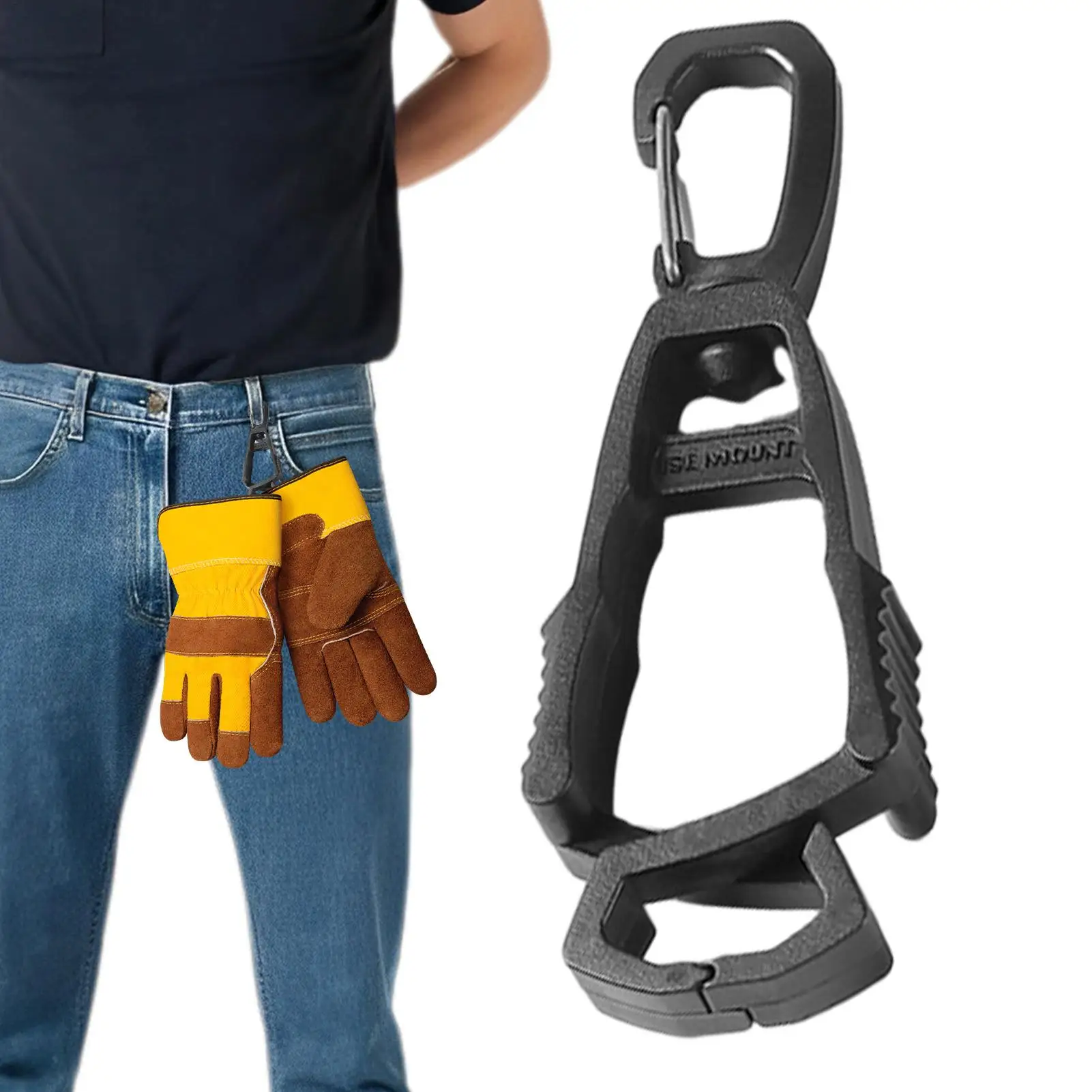 Handschuhhalter-Clip, Handschuh-Organizer, Multifunktions-Halterungsklammern für Bauarbeiter mit Kreuzfixierung für Handschuhe und Schlüssel – Detail 12