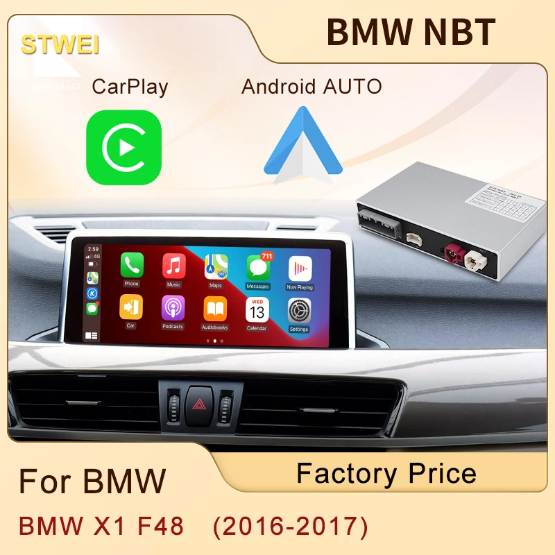 STWEI 무선 애플 카플레이 모듈 박스, BMW NBT X1 F48 2016-201..