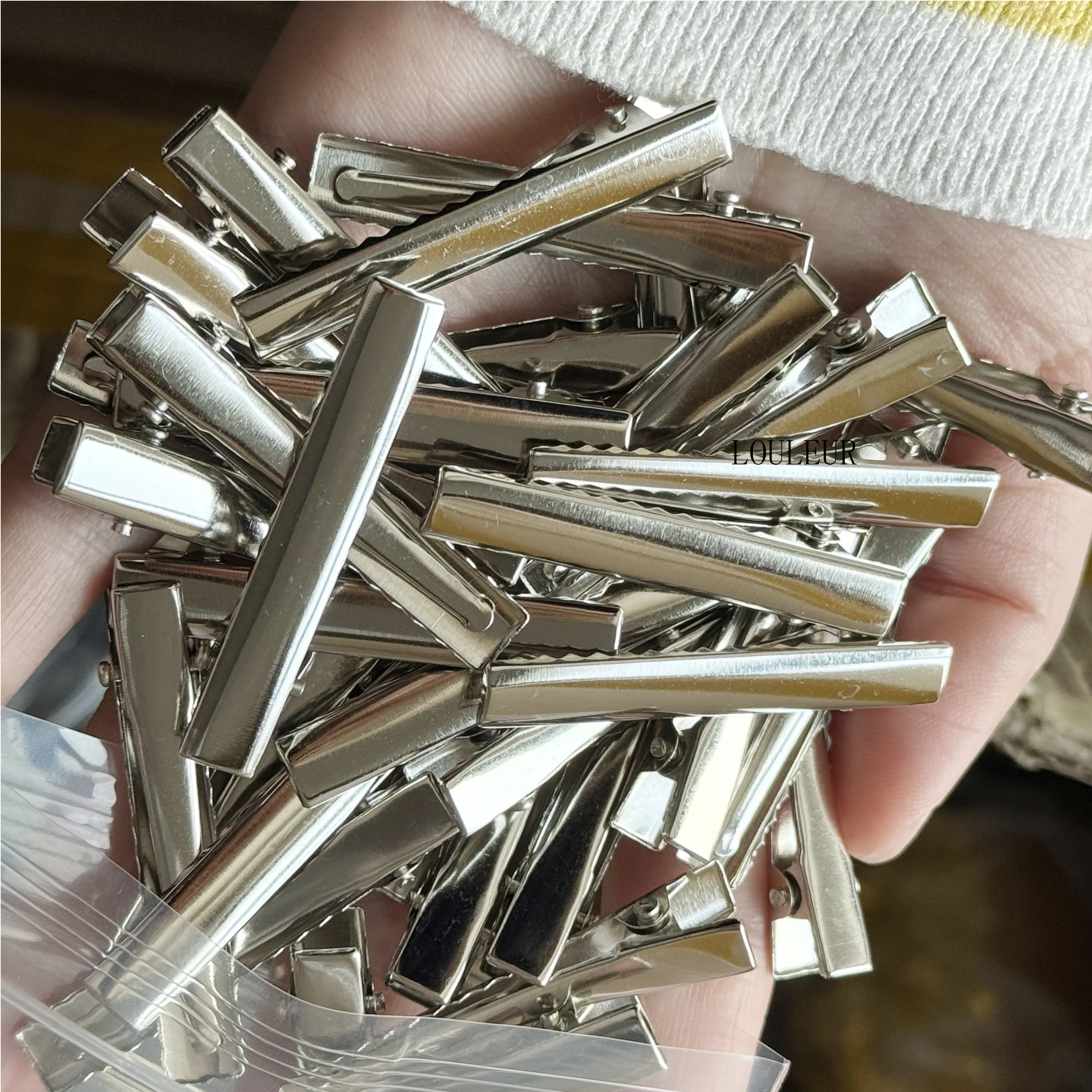 20-50pcs Single Prong Alligator Hair Clips For Jewelry Making