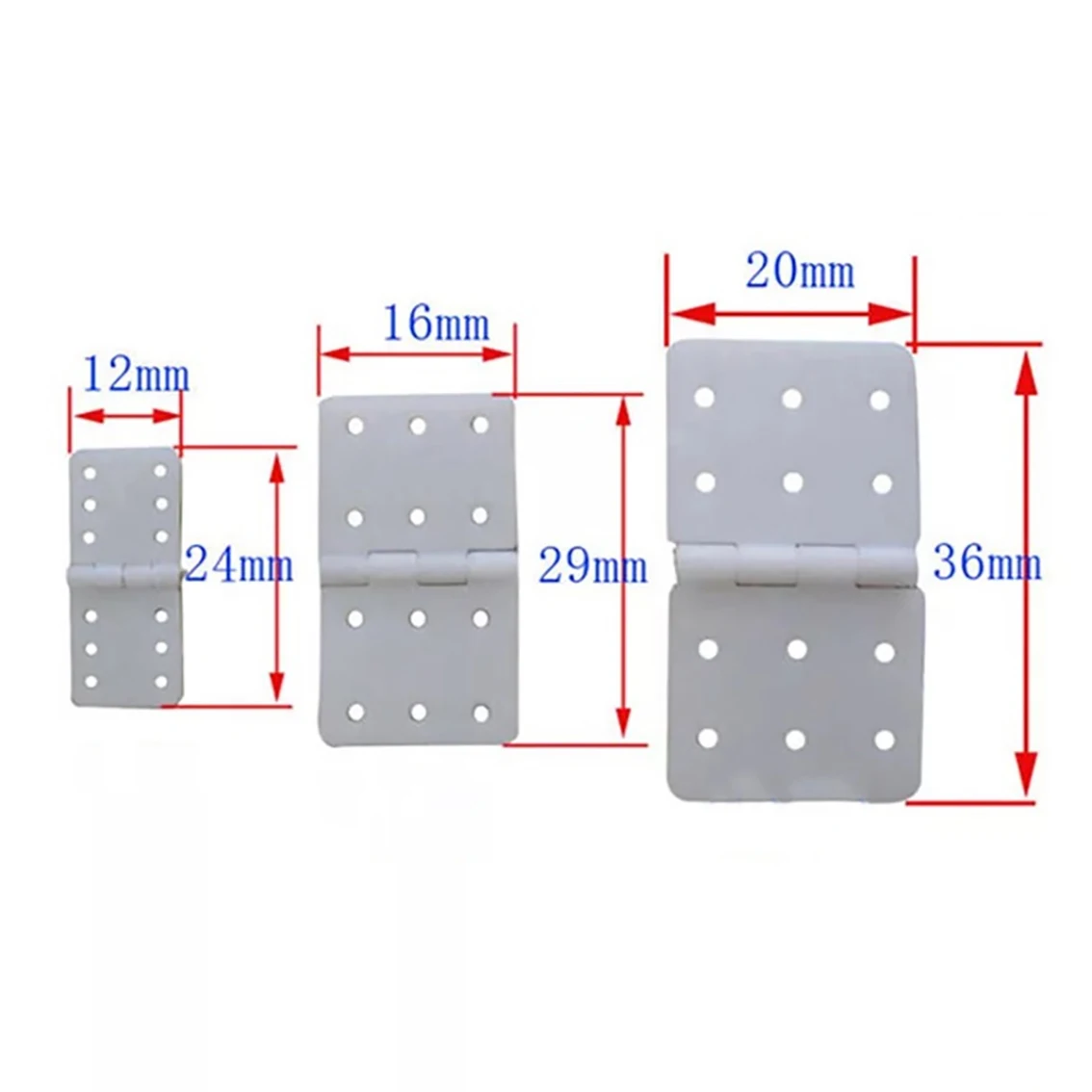 Nylon Hinge Pinned Hinge 12x24mm 16x29mm 20x36mm For RC Airplane Plane Parts DIY Model Replacement