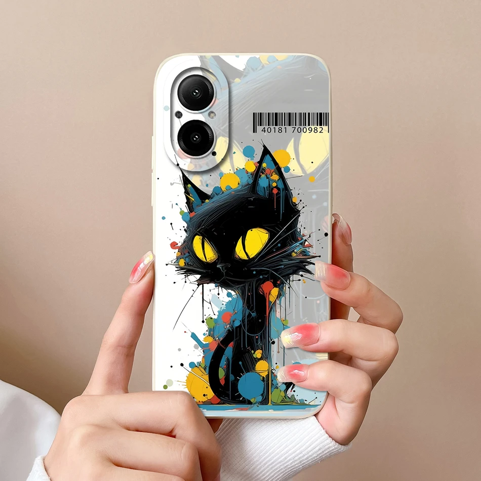 Cool Sweet Soft Liquid Silicone High-Quality Anti-Drop Phone Case - Back Cover Protection