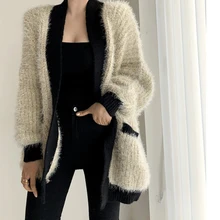 

Fall 2021 Women Clothing Oversize Womens Sweaters Autumn Vintage Loose Winter Sweater Knitted Women Cardigan Knit Button Maxi