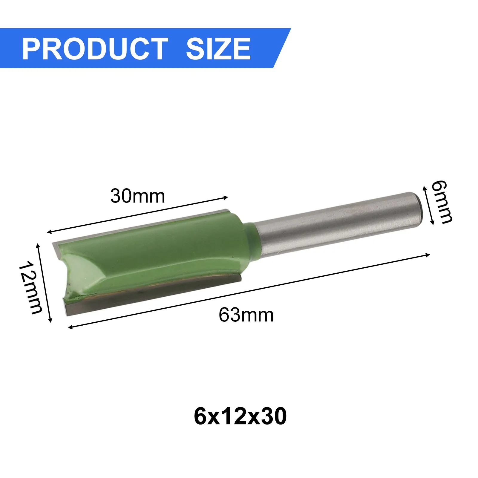 1pc Router Bit 3-12mm Durchmesser 6mm Schaft Gerade Bit Hartmetall Einzigen Doppel Flöte Router bit Holz Fräser Für Holzbearbeitung Werkzeug – Detail 3