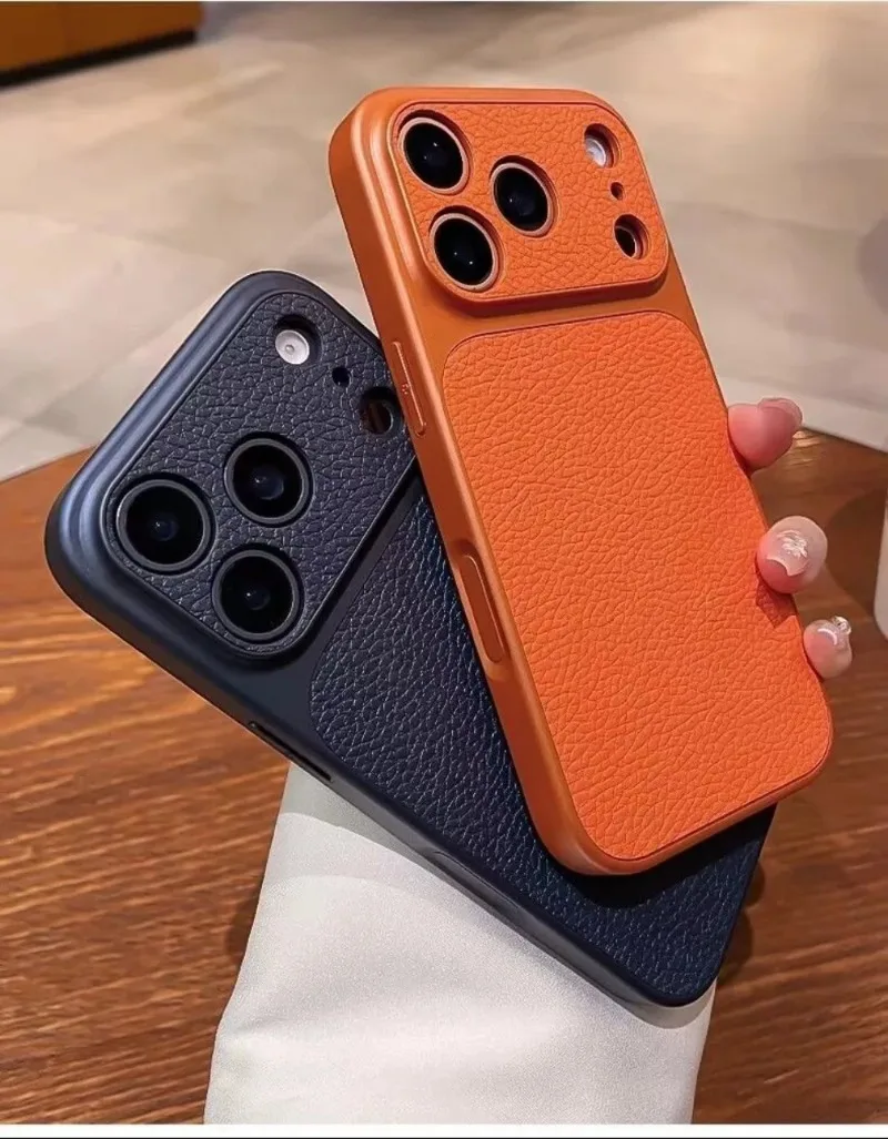 Luxurious Litchi Skin Texture PU Leather Shockproof Phone Case with Lychee Grain Cover