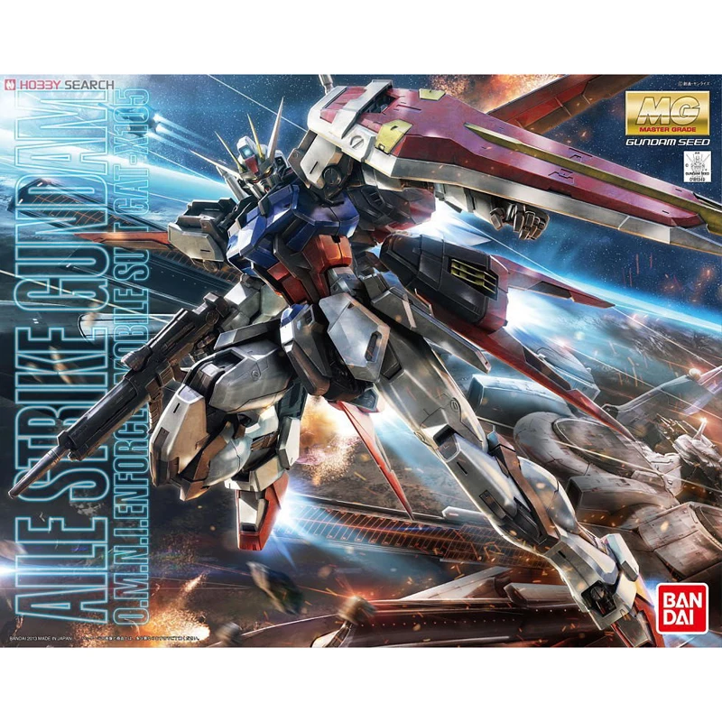 

Фигурка аниме оригинальная Bandai Gundam MG 168 1/100 RM HD, аниме экшн-фигурки Aile Strike Gundam, модификация модели, игрушки