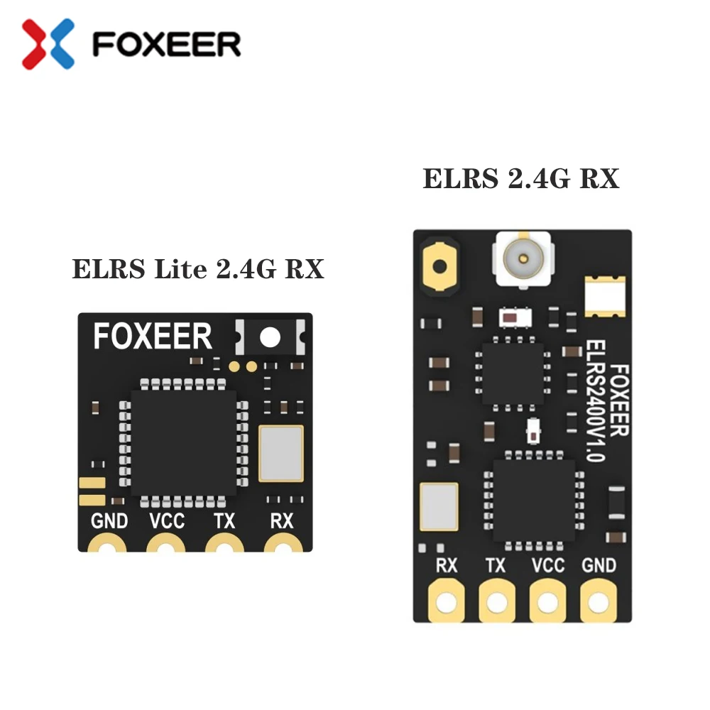 

Foxeer ELRS Lite 2.4G Receiver Onboard Ceramic Antenna LNA Indicator for ELRS 2.4G TX RC FPV Freestyle Long Range Drone Parts