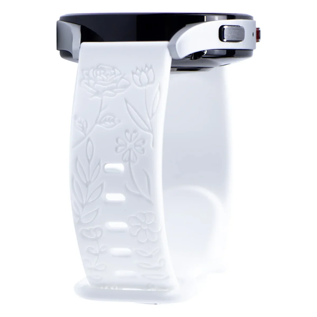 Floral Engraved Silicone Strap - Prints Design Wristband
