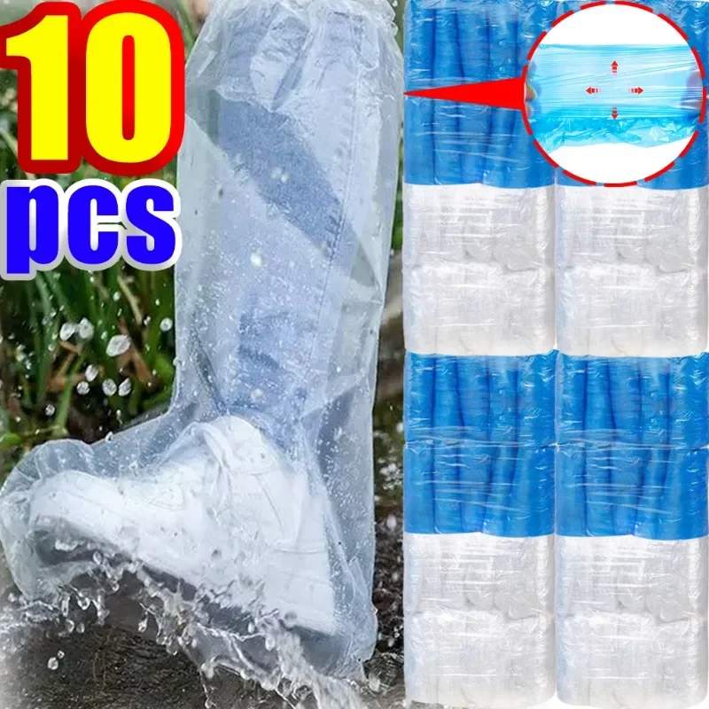 Waterproof Shoe Cover High Tube Protective Sleeve Long High-top Boot Protection Kit Dustproof Shoes Covers Parts