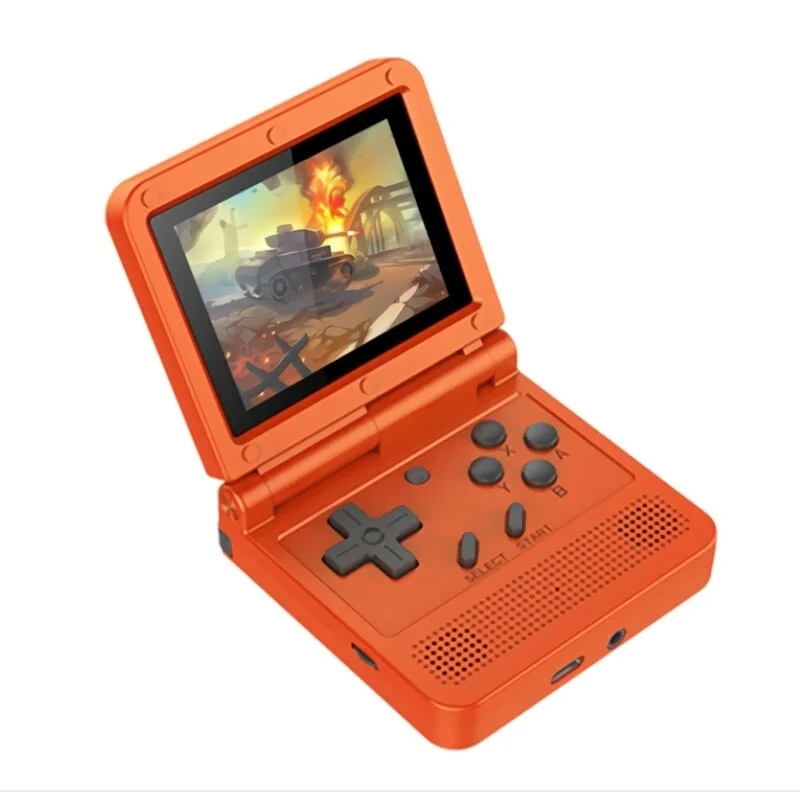 

Powkiddy-3 "V90 screen notebook computer game console, double open system game console, retro video game console, the best