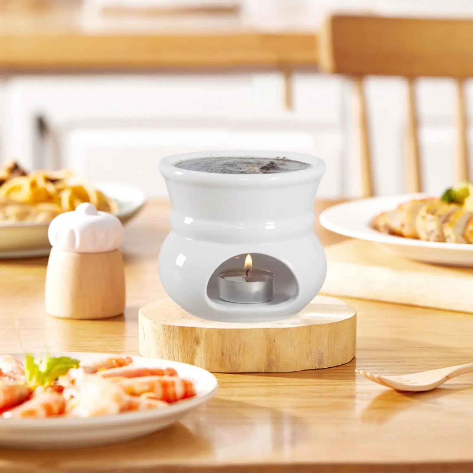 DIY Chocolate Fondue Set Candy Hot Pot for Cheese Butter Warmer Anniversary