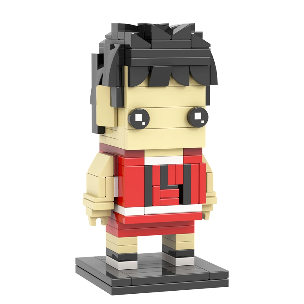 MOC Slum Dunk Bricks Anime Figure Shohoku Basketball Team Compatible Building Blocks Toys For Children Adult Friends