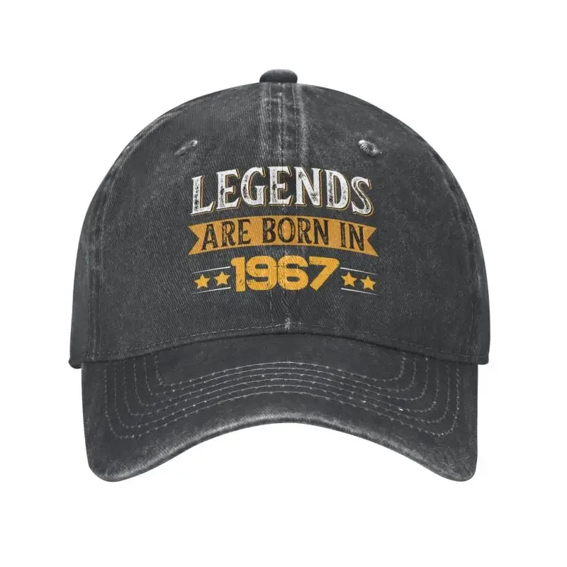 

Custom Cotton Legends Are Born In 1967 Birthday Gift Baseball Cap Hip Hop Men Women's Adjustable Dad Hat Spring