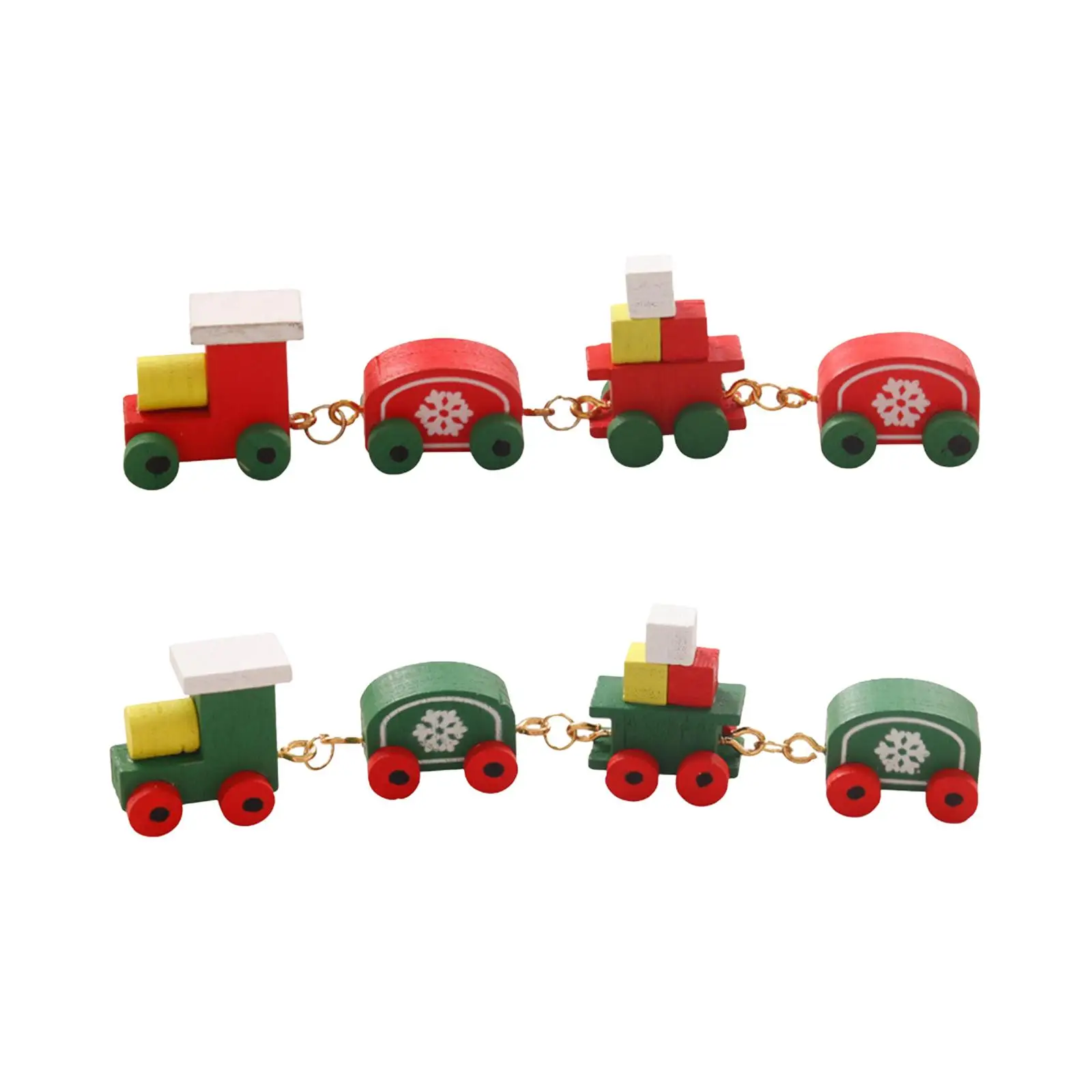 

Mini Christmas Train 1/12 Dollhouse Kitchen Appliance Mini Wooden Train Toy Simulation Steam Train for DIY Projects Building