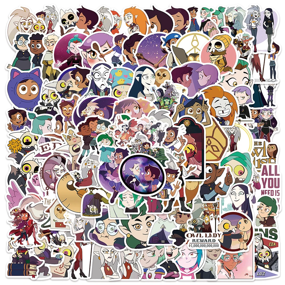 10/30/50/100pcs Disney The Owl House Stickers Anime Graffiti Luggage Laptop Phone Diary Kids Cartoon Stickers Decals Toy Gift