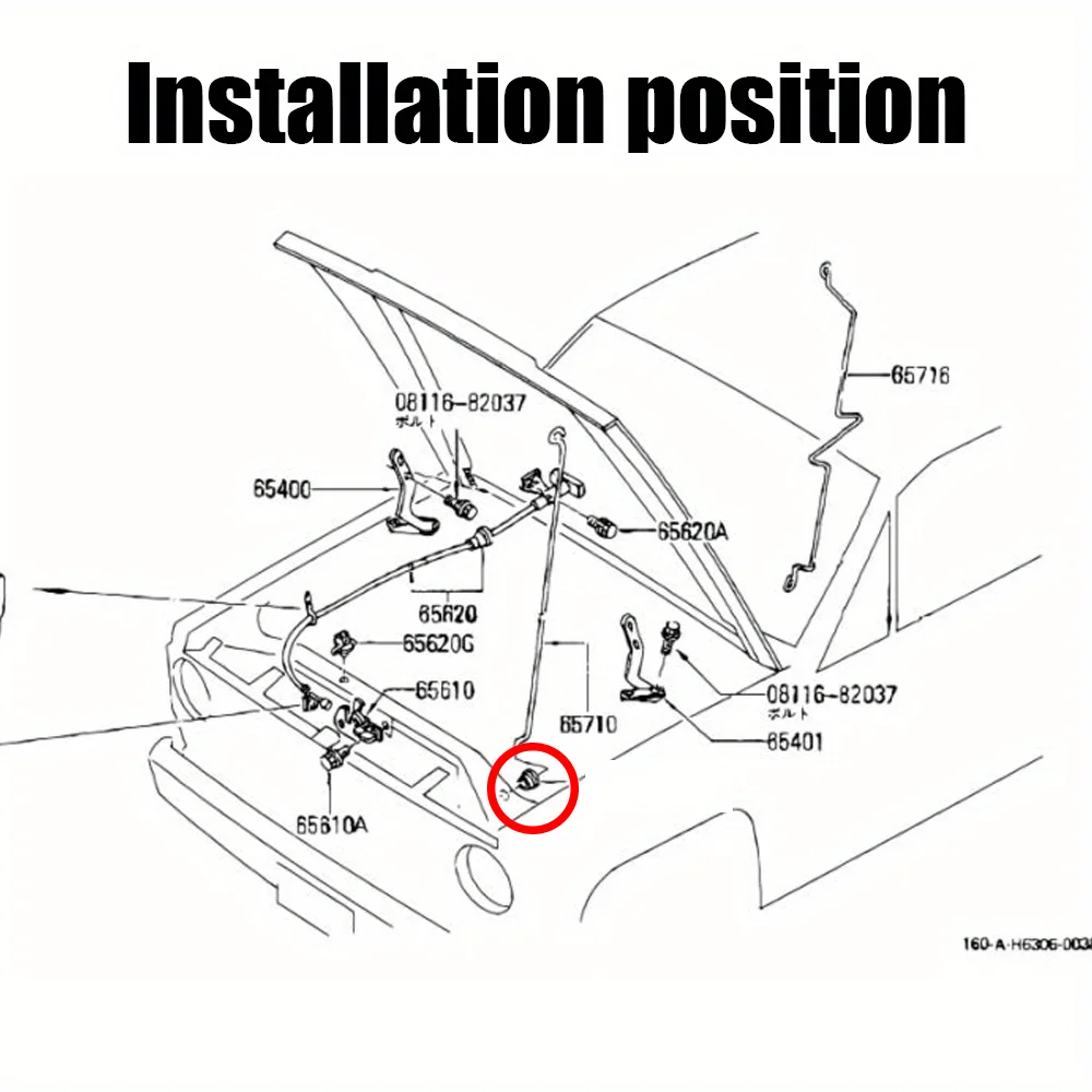 10 Stück Motorhaubenhalterung für Honda, Toyota, Lexus Kunststoff-Motorhaubenstütze Propellerstangen-Halterung Auto-Zubehör – Detail 2