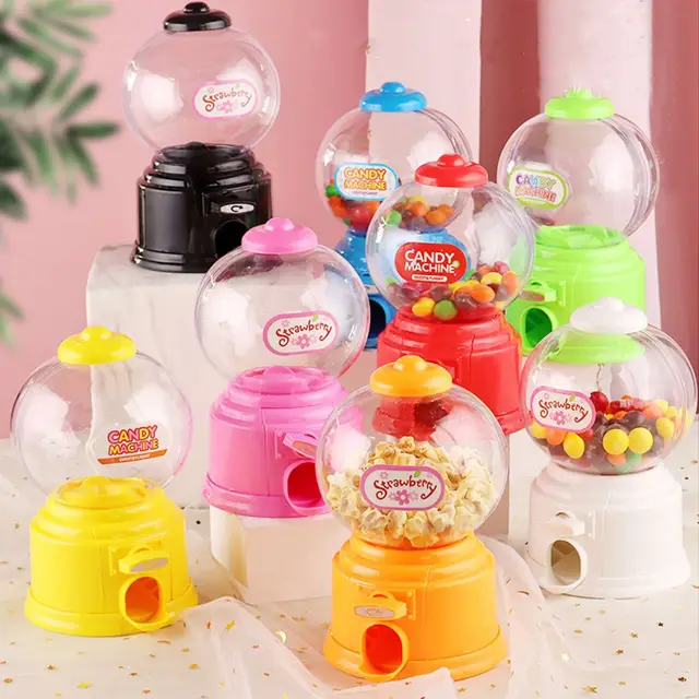 Mini Creative Kids Toy Christmas Home Decoration Coin Bank Money Saving Box Candy Machine Birthday Gift Candy Dispenser 1