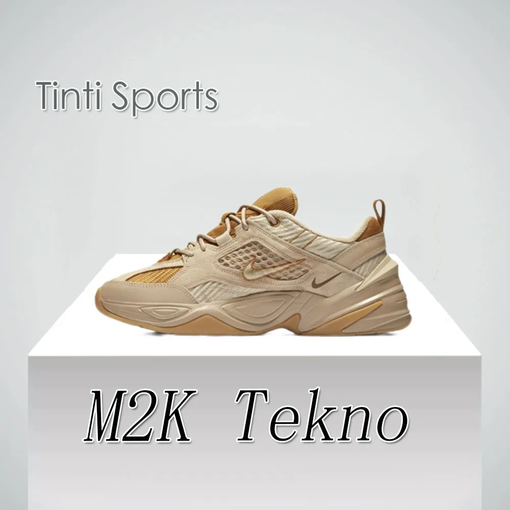 Nike M2K Tekno Low Men's Sneakers Classic Retro Casual clunky shoes Lightweight cushioned comfort Sneakers Flesh&Brown