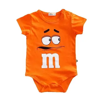 0-24M Newborn Baby Bodysuit for Boys and Girls Letter Print Funny M Bean Cotton Sleeveless Baby Romper Bebes Soft Toddler Onesie - Image 4