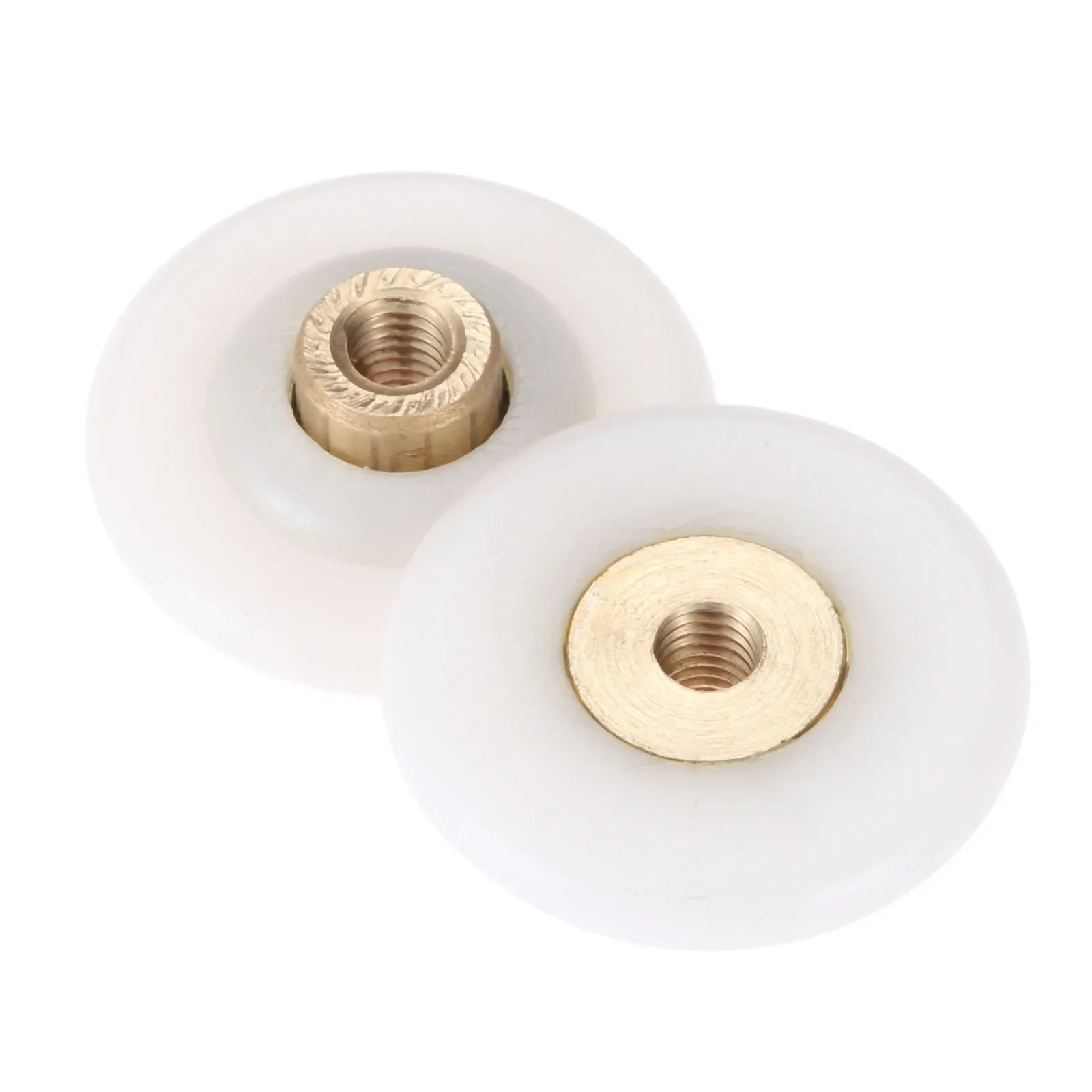 Nylon & Brass Shower Door Rollers Wheel Bathroom Glass Sliding Door Roller Bearing Pulley Wheel Runner Hardware 28mm 1 Pc