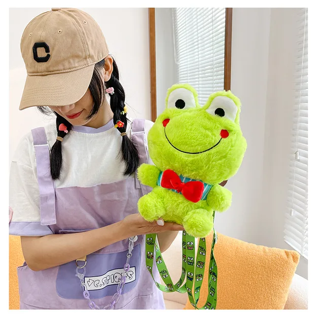 Sanrio Hello Kitty Keroppi Frog Green Plush 6” NWT